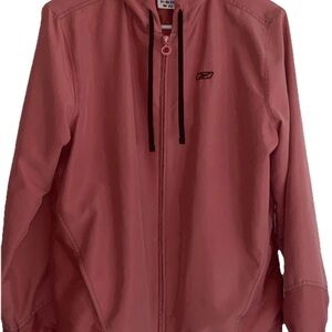 Reebok Women’s Full Zip Pink Hooded Windbreaker